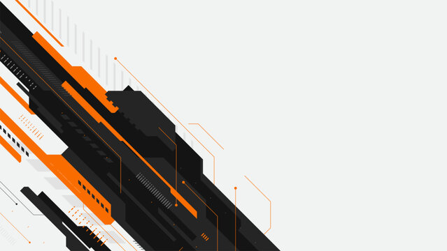 abstract modern background with cyber futuristic style concept vector
