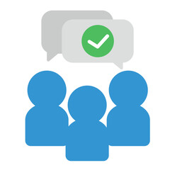 グループ合意のベクターイラスト：コンプライアンス・承認 - Group Agreement Vector Illustration: Compliance and Approval