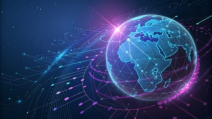 Fototapeta premium earth in the night