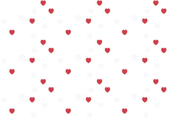 Hearts background. Vector seamless pattern.
