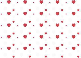 Hearts background. Vector seamless pattern.
