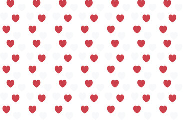 Hearts background. Vector seamless pattern.
