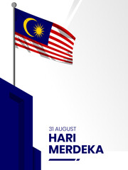 Malaysia Independence Day background for social media and other
