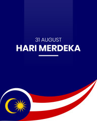 Malaysia Independence Day background for social media and other