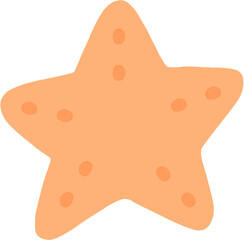 Pastel Starfish Clipart