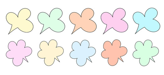 conversation, message, balloon, speaking, shape, cartoon, stickers