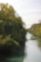 A dreamy view of the local canal in the evening light.