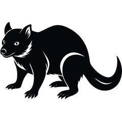 wolf cat vector sihouette