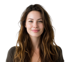 PNG Portrait of a smiling woman background portrait.