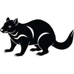 wolf cat vector sihouette