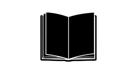 An open book silhouette, inviting readers to explore knowledge and wisdom
