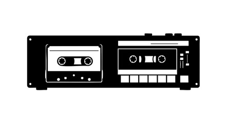 Fototapeta premium Retro tape recorder. 