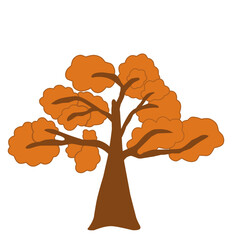 autumn tree vector illustration, perfect for autumn season theme design, background, other autumn event