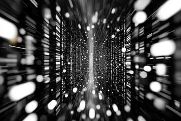 Abstract Digital Background with Light Effects and Motion Blur