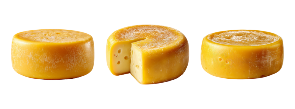 Isolated Set of Cheese on Transparent Background for Food Photography