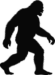 Fototapeta premium Bigfoot Svg, Big Foot Svg, Yeti Svg, Sasquatch Svg. Vector Cut file for Cricut, Silhouette,