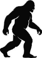 Fototapeta premium Bigfoot Svg, Big Foot Svg, Yeti Svg, Sasquatch Svg. Vector Cut file for Cricut, Silhouette,