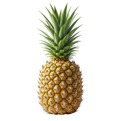 Fototapeta premium Fresh and vibrant pineapple isolated on transparent background, a tropical delight