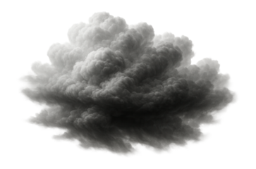 Monochrome cloud formation.