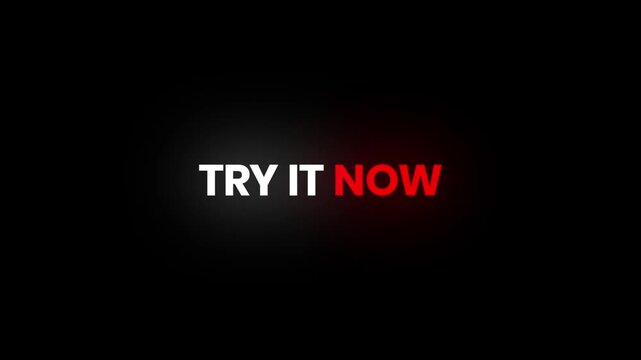 Try It Now &ndash; 4K Particles Text Animation for Demo and Trial Campaigns