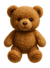 Obraz premium Teddy bear facing forward.