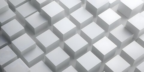 Fototapeta premium Futuristic abstract technology background with gradient grey and black colors and rectangular, cube and swirling 3D shapes