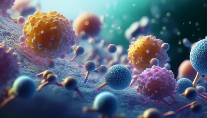 photorealistic visualization of healing peptides in tissue reconstruction with repair particles