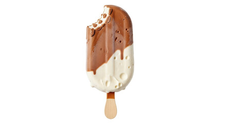 Isolated Bitten Ice Cream Bar