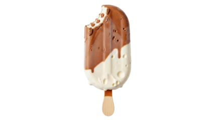 Isolated Bitten Ice Cream Bar