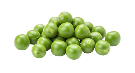 Isolated Pile of Green Peas