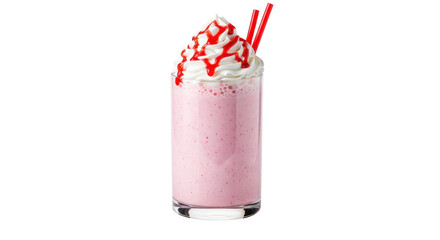 Isolated Strawberry Milkshake
