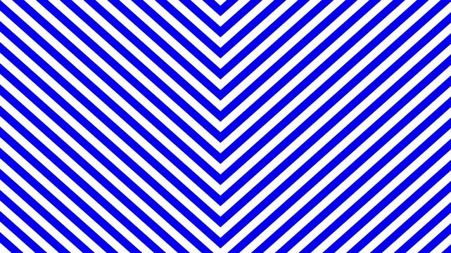 A classic blue and white zig-zag chevron pattern moving vertically to create a sense of constant direction. A versatile 2D animated background suitable for nautical themes, creative presentations, or 