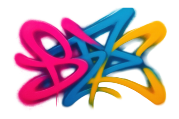 Graffiti tag texture with spray paint effect.