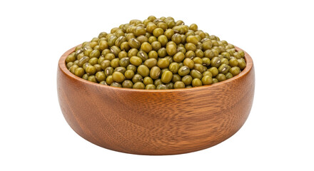 Isolated Bowl of Mung Beans