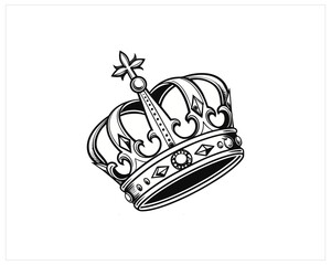 Fototapeta premium King Crown Vector Free SVG Download