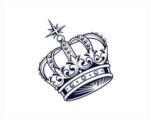 King Crown Vector Free SVG Download © MdAkash