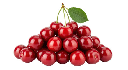 Isolated Cherries Pile