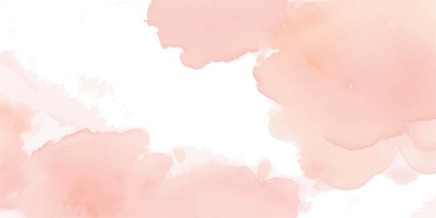 Peach Blush Watercolor Artistic Texture &ndash; Smooth Hand-Painted Wash on White Paper for Elegant Branding, Wedding Invitations, and Modern Stationery