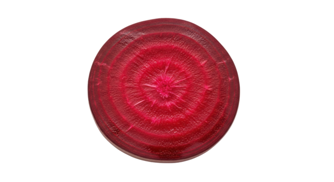 Isolated Beetroot Slice