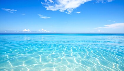 Obraz premium Tranquil turquoise ocean view