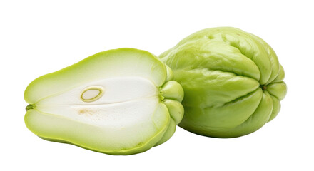 Isolated Chayote squash