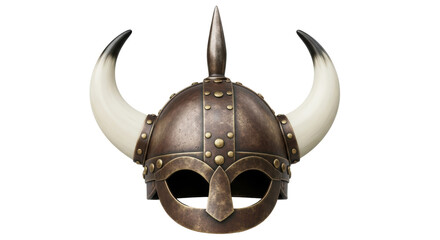 Isolated Viking Helmet with Horns