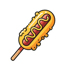 hot dog vector illustration