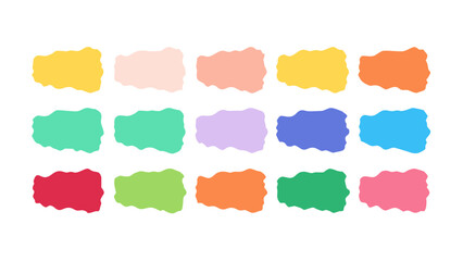 Watercolor brush strokes background with colorful paint splash vector illustration for design element