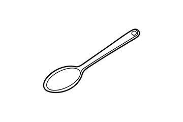 spoon on white background