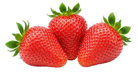 Isolated Strawberries