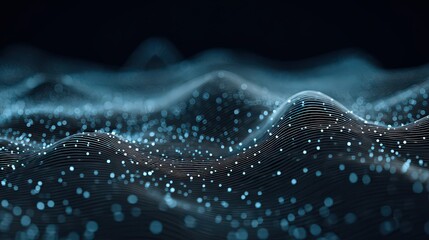 Abstract Digital Data Visualization Background