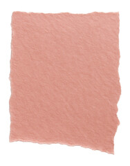 Obraz premium Torn piece of pink paper note with texture.