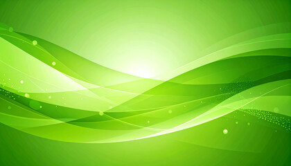 ウェーブ背景素材　グリーン系