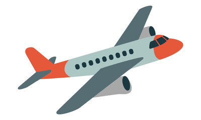 airplane isolated on white